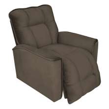 Poltrona do Papai Reclinável Manual Comfort Veludo Cappuccino - Montanaris Decor
