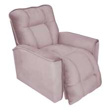 Poltrona do Papai Reclinável Manual Comfort Veludo Rosê - Montanaris Decor
