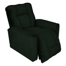 Poltrona do Papai Reclinável Manual Comfort Veludo Verde - Montanaris Decor