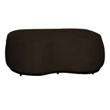Puff Decorativo Beatriz Veludo Marrom  - Montanaris Decor