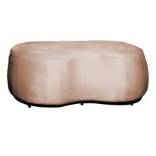 Puff Decorativo Beatriz Veludo Rosa  - Montanaris Decor