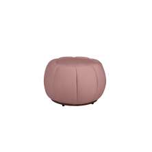 Puff Decorativo Concha Veludo Rosa - Montanaris Decor