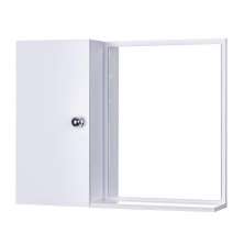 Armário Para Banheiro Com Espelho cor Branco Com Porta Que Fecha Suave
