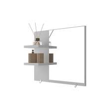 Armário para Banheiro com Espelho Lince Branco 40cm