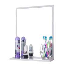 Espelho para Banheiro Boreal 46 x 35cm Branco com Prateleira