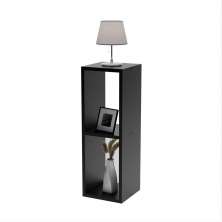 Mesa De Cabeceira Pequena 20x20x60cm Diamante Preto Quarto Sala