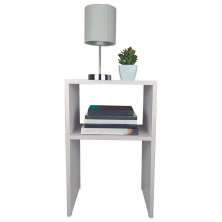 Mesa De Cabeceira Pequena 35x30cm Branca Quarto Sala
