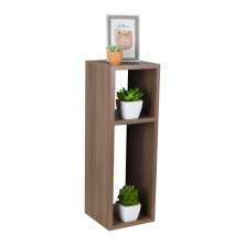 Mesa de Cabeceira Nogal Cama Solteiro Quarto Sala 20cm