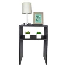 Mesa de Cabeceira Preta Cama Solteiro Quarto Sala 50x35cm