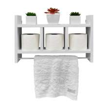 Nicho Porta Toalha Branco para Banheiro 45 x 30cm