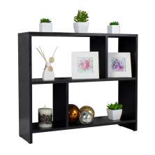 Rack para TV Nicho Aparador Madeira para Sala Quarto - Preto