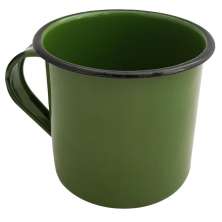 Caneca Esmaltada Xícara de Café Chá 400ml Caneca Agata Caneca Verde