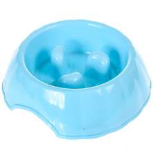 Comedouro Tigela Alimentação Lenta 18x5,5cm 350ml Azul