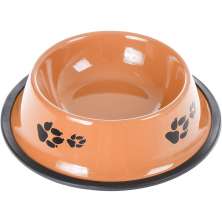 Comedouro e Bebedouro Aço Inoxidável 15cm 150ml Marrom