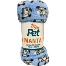 Manta Pet Microfibra 100% Poliéster 70x100cm Dog