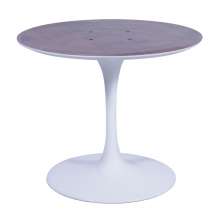 Base Mesa Saarinen Tulip Jantar Redonda Branca - 124 a 150cm