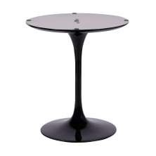 Base Mesa Saarinen Tulip Jantar Redonda Preta - 90 a 107cm