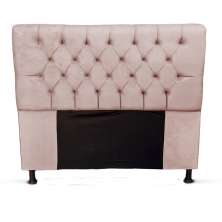 Cabeceira Carla Capitone para Cama Box Casal 160 CM Suede Rose