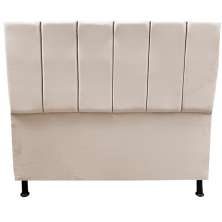 Cabeceira Giovana para Cama Box Casal 140 CM Suede Bege