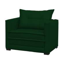 Poltrona Cama Londres Suede Verde