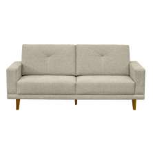Sofá 02 Lugares Capri 145cm Linho Areia