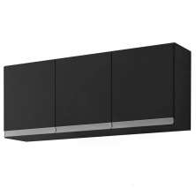 Armario Aereo 120 Cm 3 Portas Andreia Preto REAJL Moveis