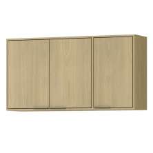 Armario Aereo 120 cm MDP 3 Portas GLOR AGL04 Castanho MXM
