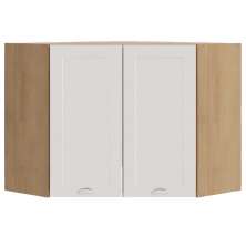 Armario Aereo Canto Obliquo 2 Portas 75 cm CD685 Branco Dtall