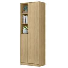 Armario Multiuso 181 cm MDP 2 Portas LIN MU001 Castanho MXM
