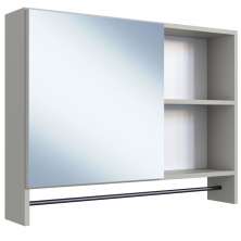 Armario Para Banheiro 01 Porta Com Espelho 80cm Arenas PRODDY