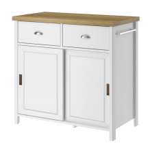 Balcao Aparador Buffet 2 Portas 85 cm BA145 Branco Dtall