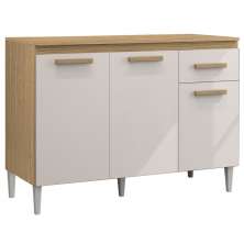 Balcao Com Tampo 120cm 2000310 Atacama Off White ARMoveis
