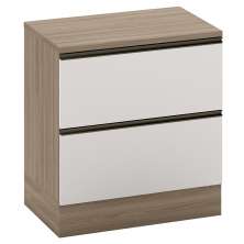Balcao Com Tampo 1P 1G 80 cm 12538 Etti Carvalho Oak Off White PLN