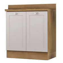 Balcao Com Tampo 2 Portas 80 cm CD1012403 Branco Dtall