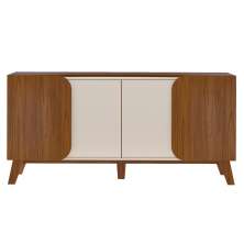 Buffet 4 Portas Sala de Jantar 160 cm 4506 Cedro Off White ARLY