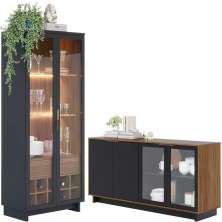 Buffet Vitoria E Cristaleira Guanabara Preto Noce Milano CLB