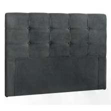 Cabeceira Casal 140cm Daiana Suede Cinza ID Milani Store