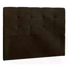 Cabeceira Casal 140cm Daiana Suede Marrom ID Milani Store