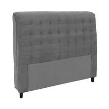 Cabeceira Casal 140cm Damares Suede Cinza ID Milani Store