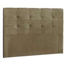 Cabeceira Queen 160cm Daiana Suede Taupe ID Milani Store