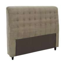 Cabeceira Queen 160cm Damares Suede Taupe ID Milani Store