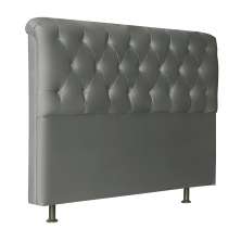Cabeceira Queen 160cm Emilia Suede Cinza ID Milani Store