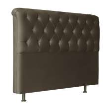 Cabeceira Queen 160cm Emilia Suede Marrom ID Milani Store