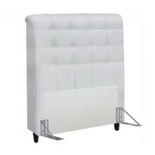 Cabeceira Solteiro 90cm Damares Corano Branco ID Milani Store