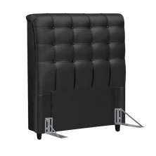 Cabeceira Solteiro 90cm Damares Corano Preto ID Milani Store
