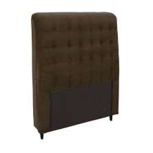 Cabeceira Solteiro 90cm Damares Suede Chocolate ID Milani Store
