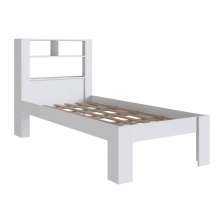 Cama Solteiro Com Cabeceira Funcional 111X214cm Branco PRODDY