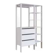 Closet 03 Gavetas DB001 Branco PP Milani Store