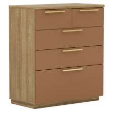 Comoda 4 Gavetas 1 Gavetao 93 cm DUB 20032 Nature Camarim VLR