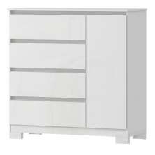 Comoda 4 Gavetas 1 Porta 100 cm VEG CO028 Branco Neve MXM
